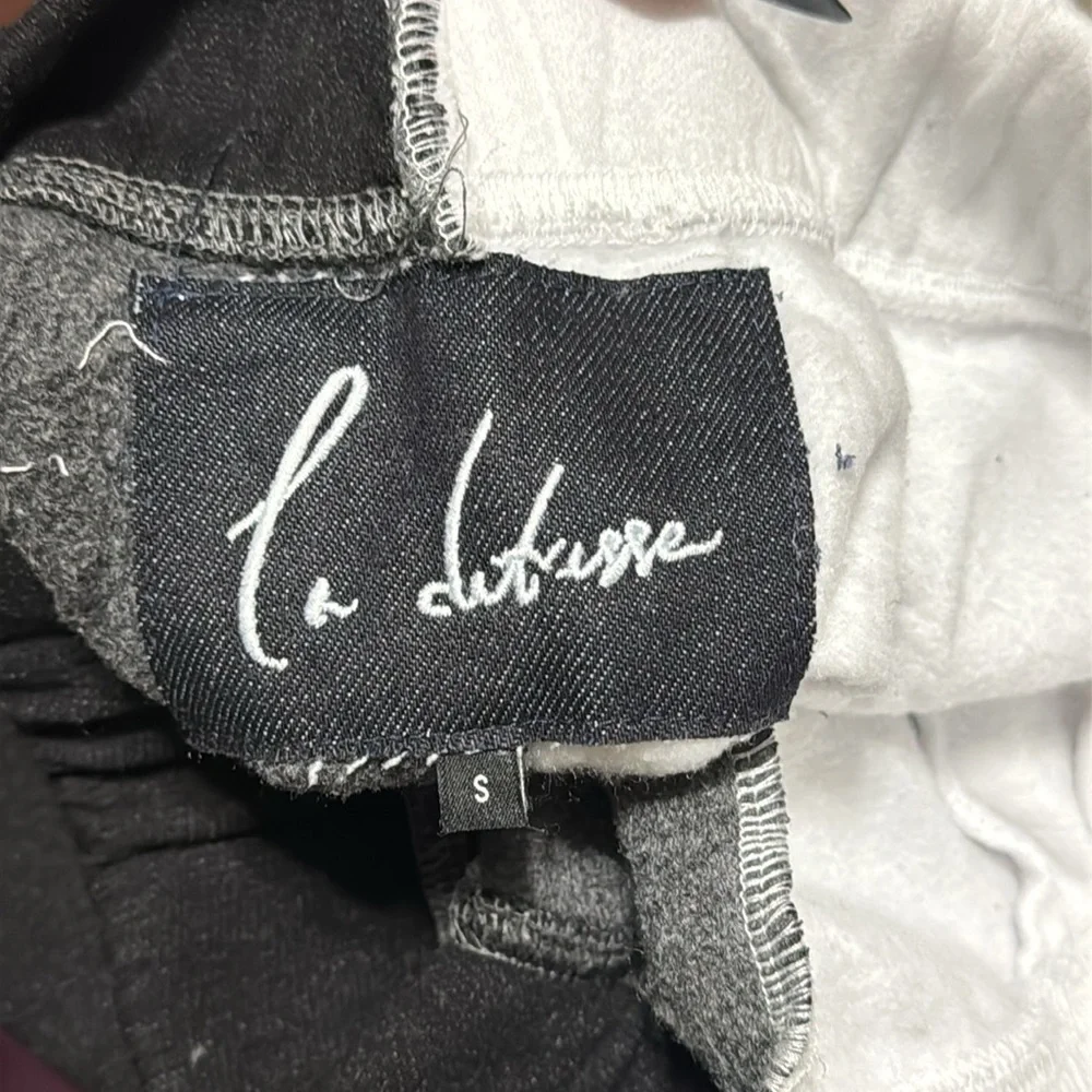 La Detresse The Lovers Leo Jogger Pants Size Sm - Black & White NWT